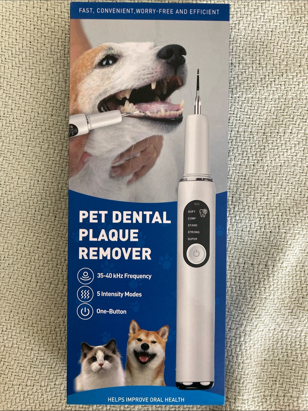 Pet Dental Plaque Remover Electric Tooth Cleaner - White